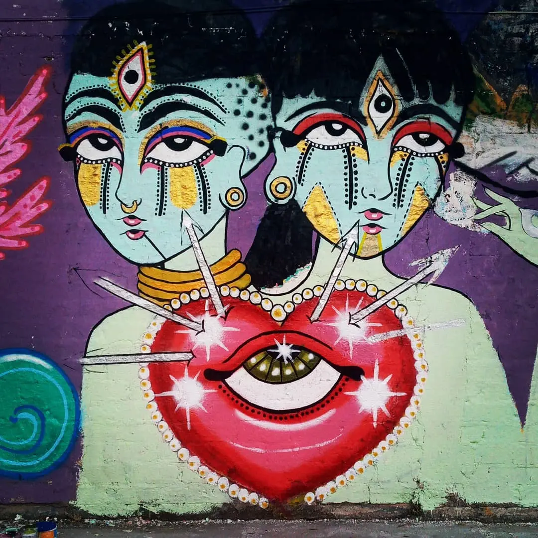 Mural realizado por Zulaika Musa