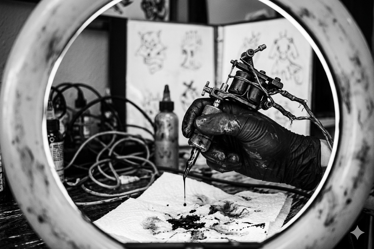 Estudio de tatuaje sucio